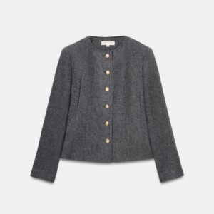 BLAZER ENTALLADA CUELLO REDONDO